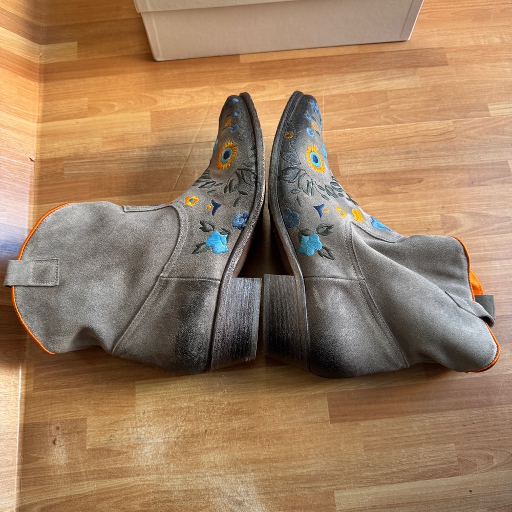 Strategia Roxana embroidered leather, cowboy boot, the shoebox, vero cuioio, 39 - Picture 13 of 16